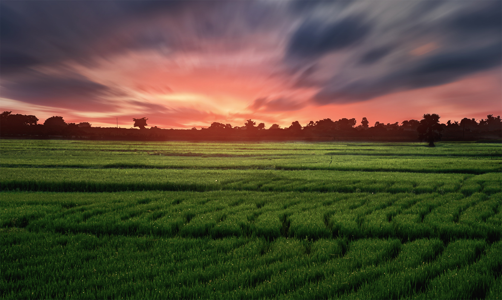 Colourful sunset